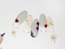 ネイルライフ(NailLife)/ハートホロとチョコネイル