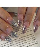 ブリスネイル 名護店(Bliss.nail)/長さだしラメグラデーション