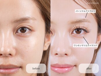 メアリー ネイルアンドアイラッシュ 八木店(mary)/まつ毛パーマ&マツエク同時施術