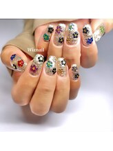 ウィズネイル(Wiznail)/お花だらけネイル