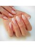 シンプルなのに上品♪フレンチネイル (クリア)