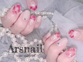アルスネイル(Ars nail)/赤チェックネイル