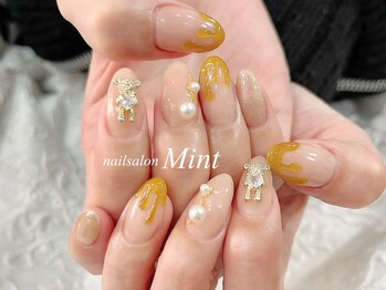 ハチミツアートネイル♪