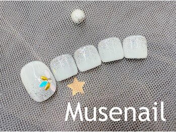 ミューズネイル(muse nail)/フットラメグラデーションネイル