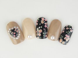 秋フラワーネイル・90分6930円