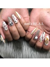 ネイルズリアル 倉敷(nail's RE.A.L)/大理石ネイル