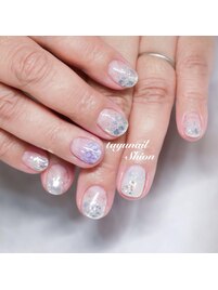 ラメグラデーションネイル