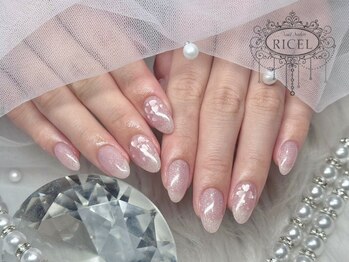 リシェル(Ricel)の写真/《シンプル×カワイイ》ちゅるんとワンカラーはオフィスネイルにも◎［新宿/新宿駅/韓国/ワンホン/パーツ］