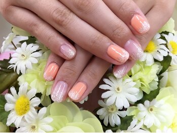 プルミエ ネイル(Premier Nail)/ワンカラーにラメグラ☆定額