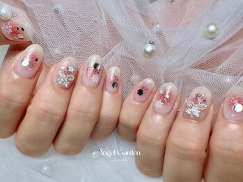 エンジェルガーデンネイル 池袋店(Angelgarden nail)/フラッシュカラーチークネイル♪