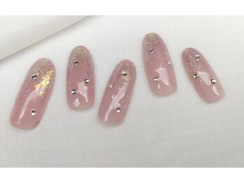 スピードネイル アンド アイ 宮交シティ店/#107 【ワンカラー×オーロラ】