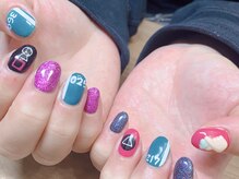 ハイアンドドライ(High and Dry)/イカゲームネイル