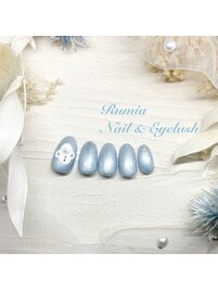 雪だるまネイル