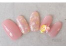 さくらピンクのうる艶ネイル