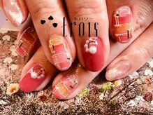 トロワ 中目黒(trois)/手描き『マドラスチェック柄』