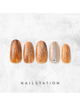 ネイルステーション ルミネ新宿1店(NAIL STATION)/ニュアンスネイル／パラジェル