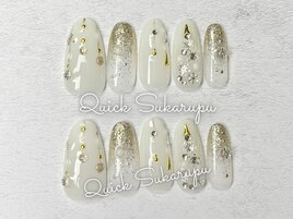 クリスマスツリーネイル4980円