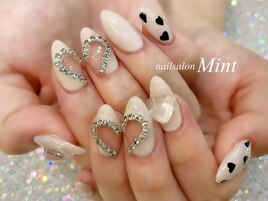 ハートラインストーン♪