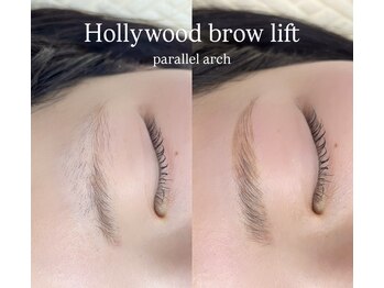リッチアイブロウサロンエビス(Rich Eyebrow Salon EBISU)の写真/顔の8割は眉毛で決まる♪【人気No.１★ハリウッドブロウリフト】垢抜けたスッキリ眉へ。
