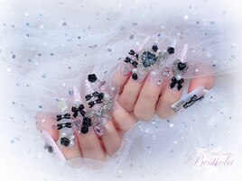 ブラックリボンネイル