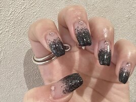 ラメグラデーションネイル