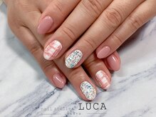 ネイルアトリエルカ(nail atelier LUCA)/M-828 カラフルツイードネイル