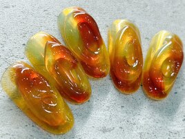 べっ甲 ニュアンスネイル