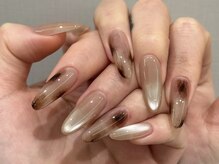 ベストネイル 池袋東口店(Best Nail)/マグネット+べっ甲ネイル