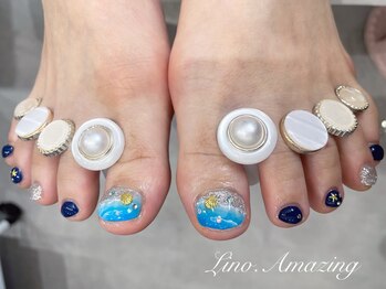 リノ アメージング(Lino.amazing)/foot nail 夏