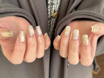 ネスネイル 池袋(Nes.nail)/ゴールドネイル