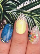 カラーズ 浜松店(colors)/シースルーホロ×デニム(*^^*)