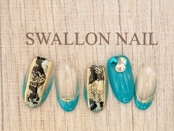スワロンネイル(SWALLON NAIL)/９・１０月定額ネイル