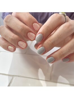 カミナネイル(KAMINA.nail)/ちぐはぐワンカラー