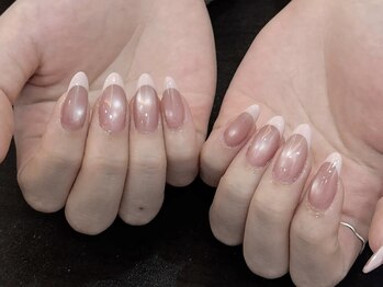 ノヴァ ネイル(Nova nail)/フレンチ＋マグネットネイル