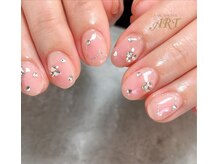 アート(ART)/チークビジューネイル