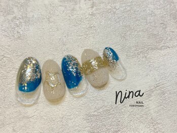 #ハワイアンジュエリーネイル
