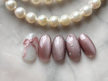 ハンド◇マグネットリボンネイル