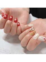 ブラン(blanc)/レッドネイル