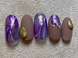 ニュアンス大理石ネイル