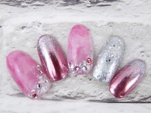 アミュージングネイル(amusing nail)/90分☆キラキラピンク