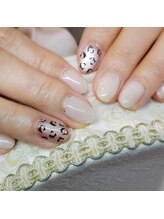 ルクール(Le Coeur)/マグネット＆ヒョウ柄ネイル