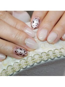 ルクール(Le Coeur)/マグネット＆ヒョウ柄ネイル