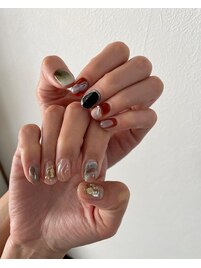 うねうねニュアンスネイル