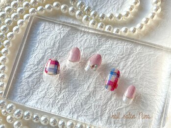 フィリス ネイル 横浜ランドマークプラザ店(PHYLIS)/チェックネイル