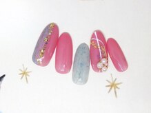 ネイルライフ(NailLife)/ガーリー冬ネイル