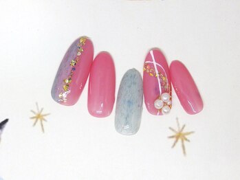 ネイルライフ(NailLife)/ガーリー冬ネイル