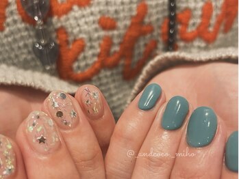 グラム バイ アンド ココ ネイル(GraM by And & coco. Nail)/ちぐはぐネイル
