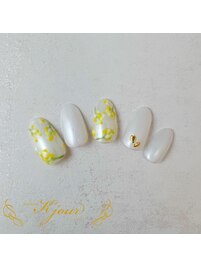 菜の花ネイル