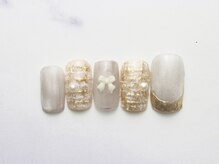 池袋ネイルサロン イイネイル(Ee-Nail)/キラリツイードネイル初回￥7500