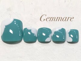 大人デザインフットネイル